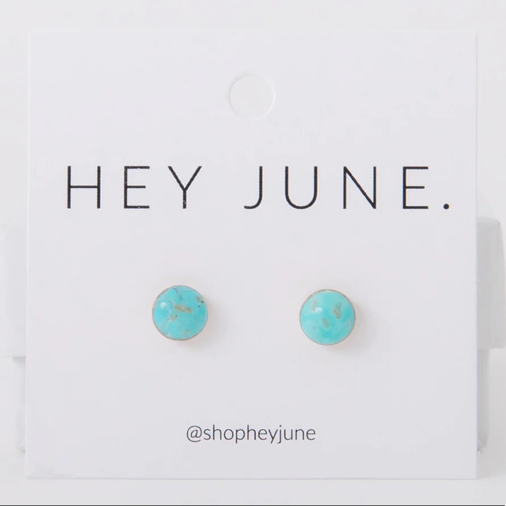 Hey June turquoise stud earrings